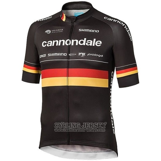 2019 Cycling Jersey Cannondale Shimano Champion Germany Short Sleeve And Bib Short